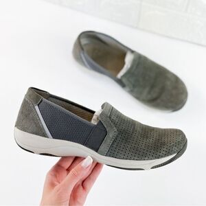 Dansko Women's Halle Gray Slip On Sneakers Flats size 37 (US 6.5-7)